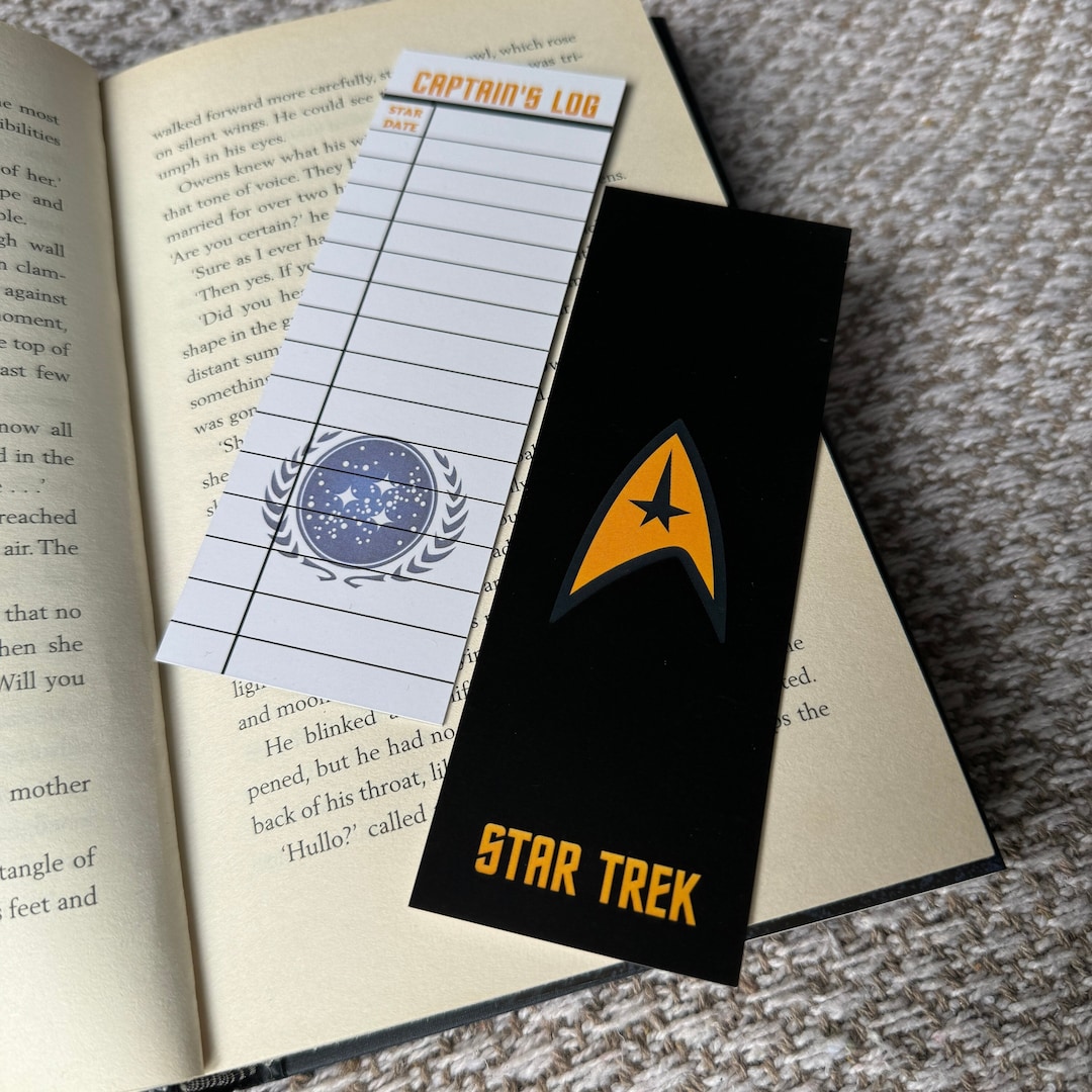 Captain’s Log Bookmark | Reading Gift | Book Gift | Reading Tracker ...