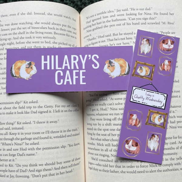 Hilary’s Cafe Fleabag inspired Bookmark | Hot Priest | Reading Gift | Book Gift | Book Quote | Bookmark | TV series | Guinea Pig