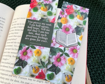 Persuasion Bookmark | Jane Austen | Reading Gift | Book Gift | Classic Books | Romance | Book Quote | Jane Austen Quote