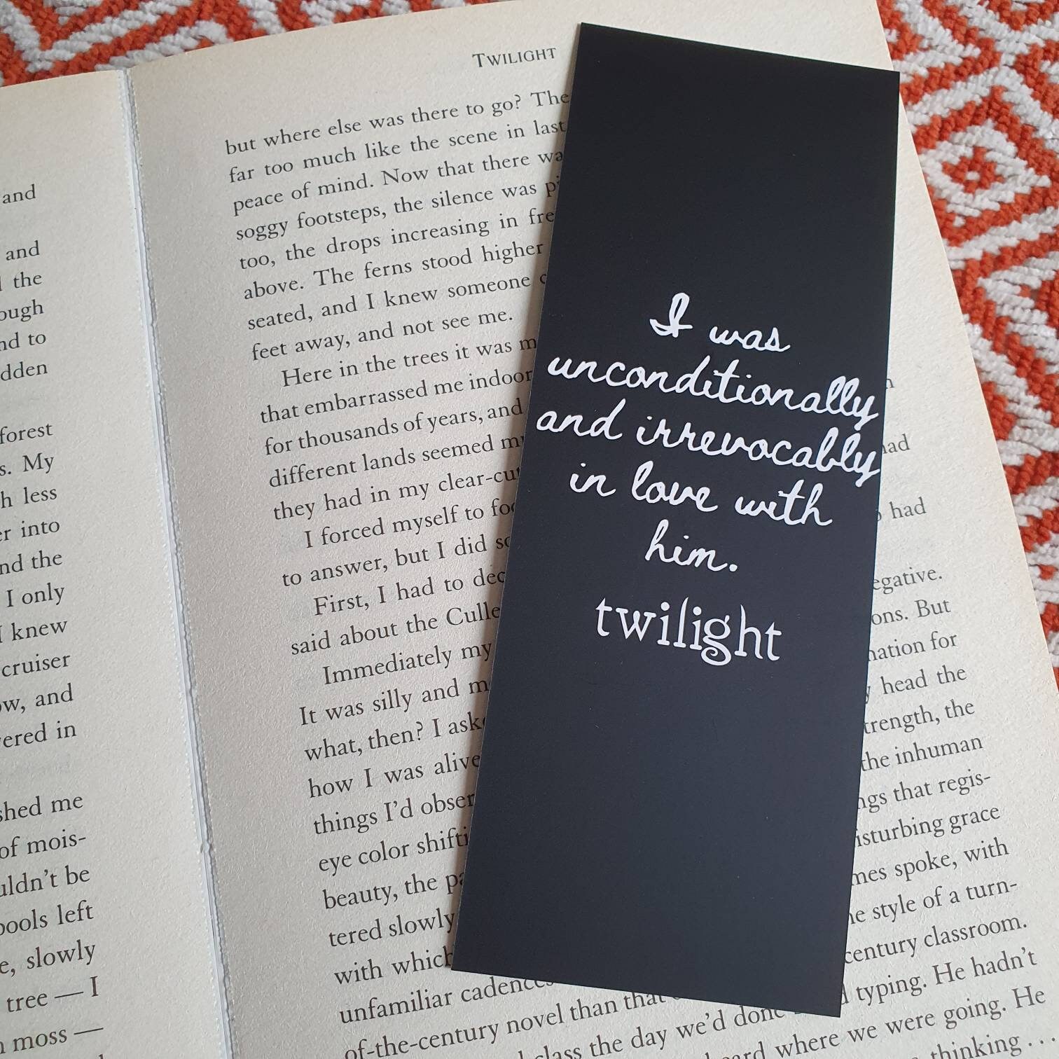 Twilight Inspired Bookmark | Twilight Quote | Reading Gift | Book Gift |  Vampires | Young Adult | YA Book | Edward | Bella - Etsy, image size:1512x1512