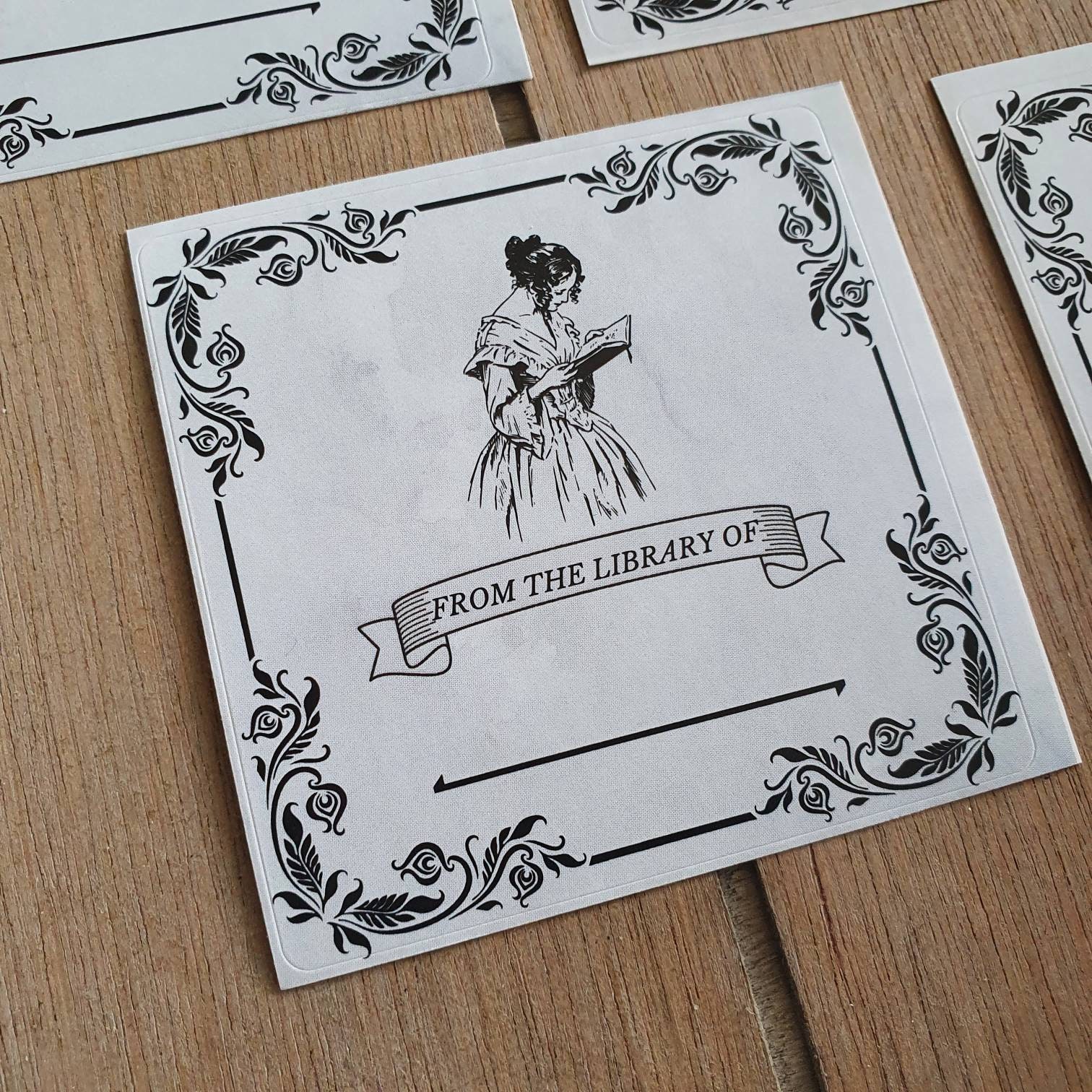 Bookplate Stickers From the Library of Bookish Gift Etsy