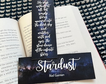 Stardust Inspired Bookmark | Reading Gift | Book Gift | Book Quote | Neil Gaiman | Fantasy | Bookmark | Film | Movie | Fantasy Book