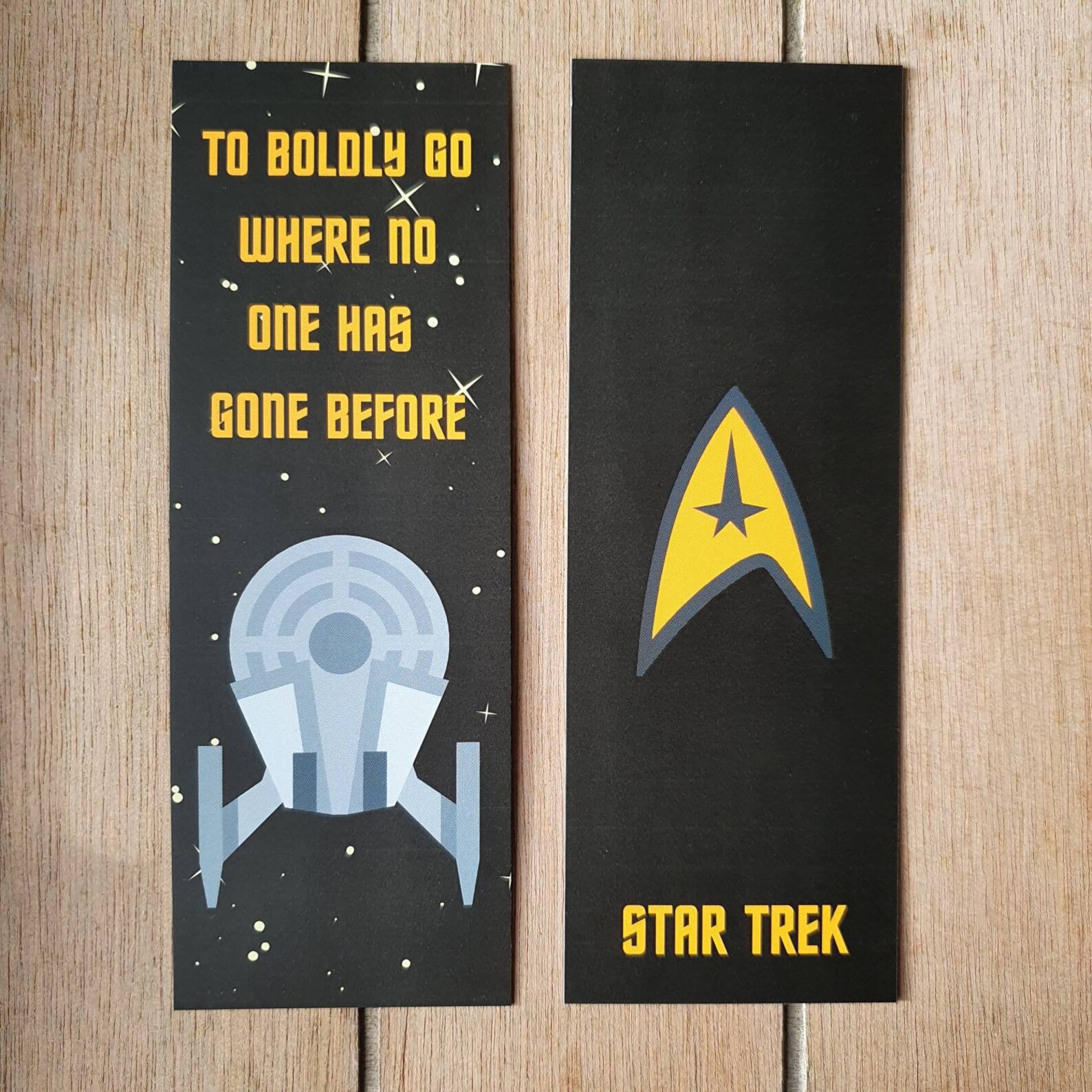 Star Trek Bookmark Set To Boldly Go Reading Gift Book | Etsy