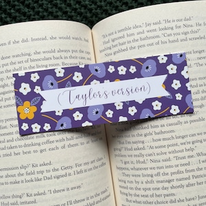 TS Version Inspired Bookmark | Lyrics | Reading Gift | Book Gift | TS | Song Lyrics | Bookmark | Music |