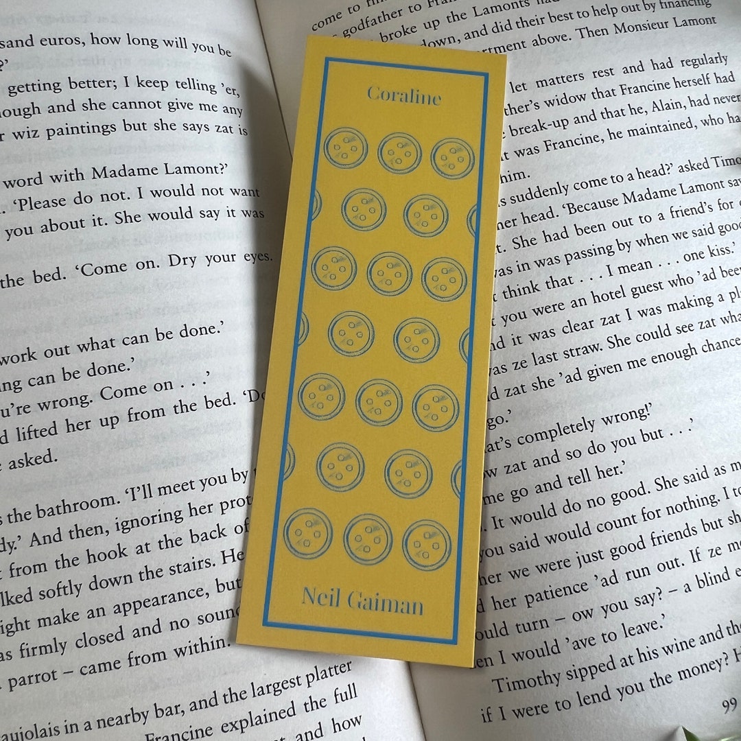 Coraline Inspired Bookmark Coraline Quote Reading Gift - Etsy