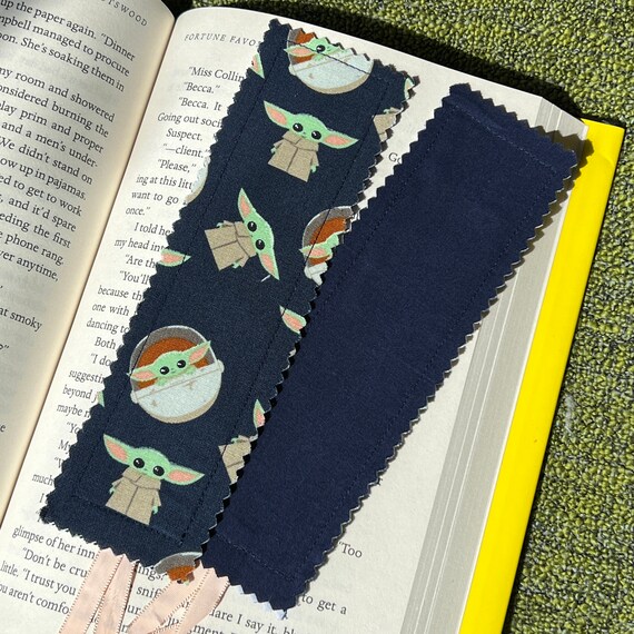 Baby Yoda Bookmark Fabric Handmade Grogu Star Wars Etsy