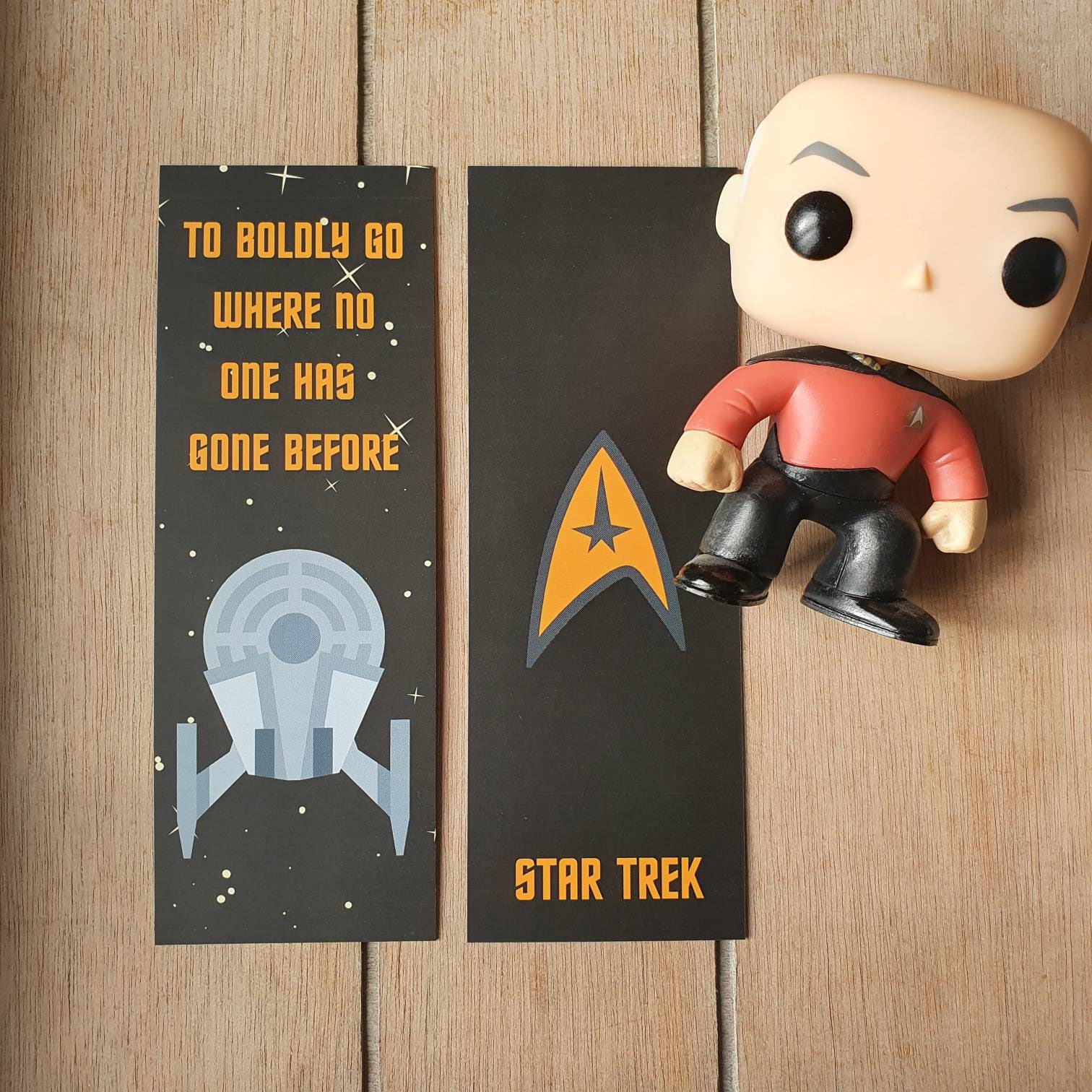 Star Trek Bookmark Set To Boldly Go Reading Gift Book | Etsy