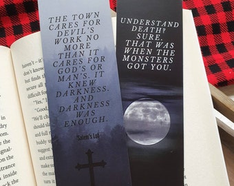 Salem's Lot Bookmark | Stephen King | Horror | Reading Gift | Jerusalem's Lot | Vampires | Book Quotes |