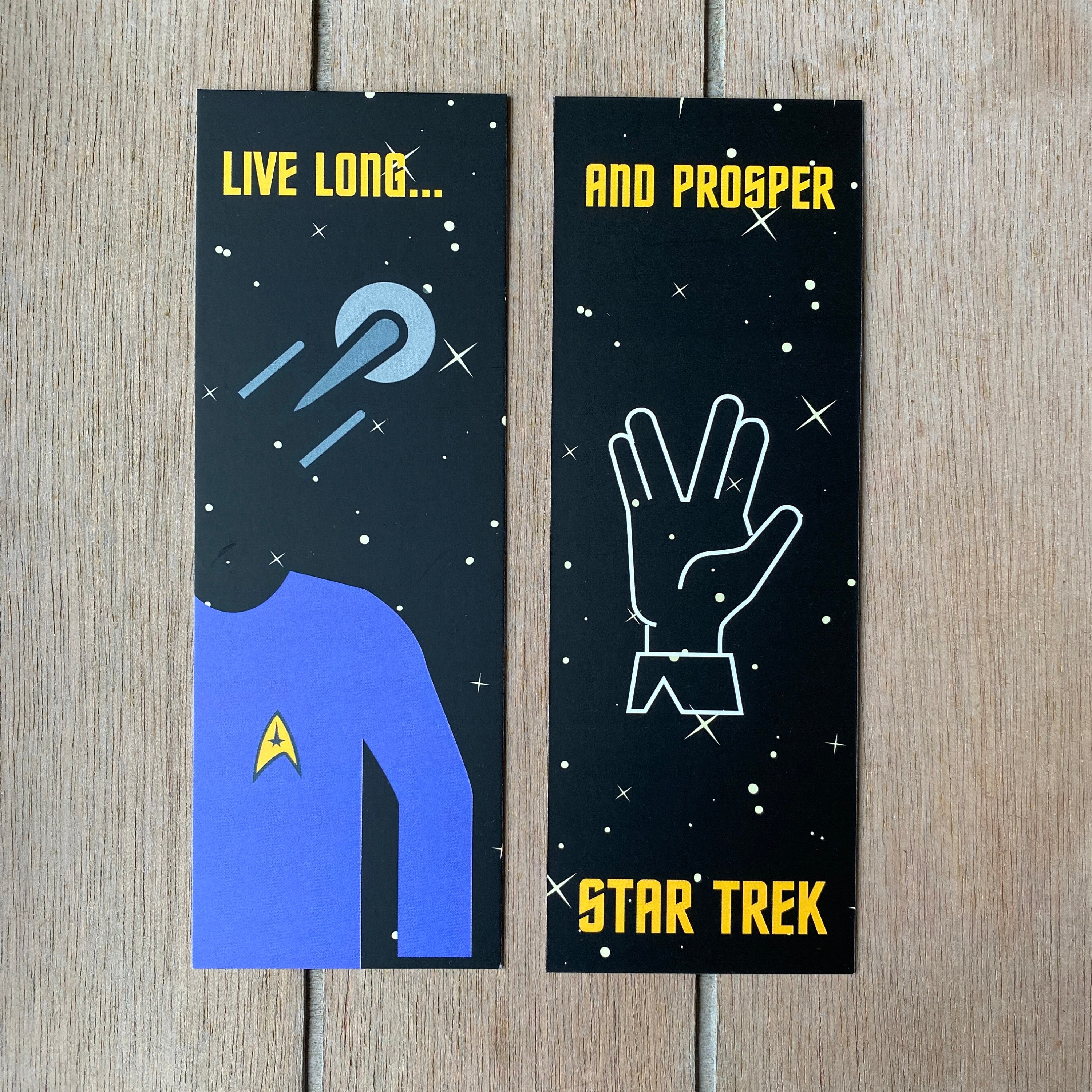 Star Trek Inspired Bookmark Spock Live Long and Prosper | Etsy