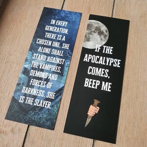 Buffy the Vampire Slayer Inspired Bookmark Vampires Quote | Etsy