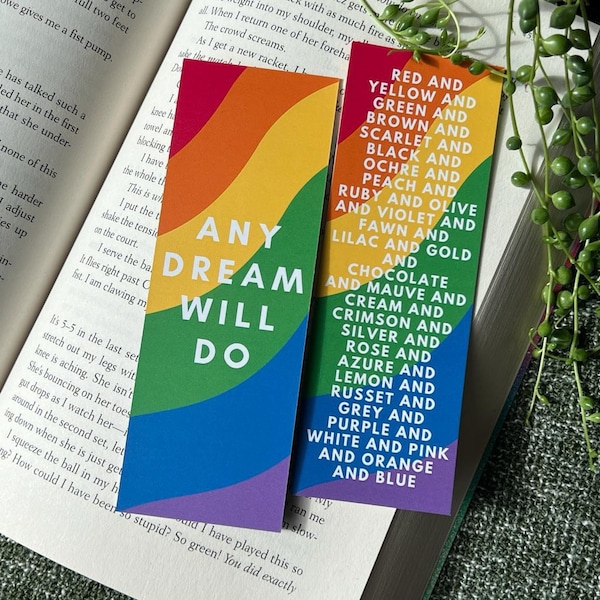 Joseph and the Amazing Technicolour Dreamcoat Inspired Bookmark | Quote | Reading Gift | Book Gift | Musical | Broadway | Lyrics | West End