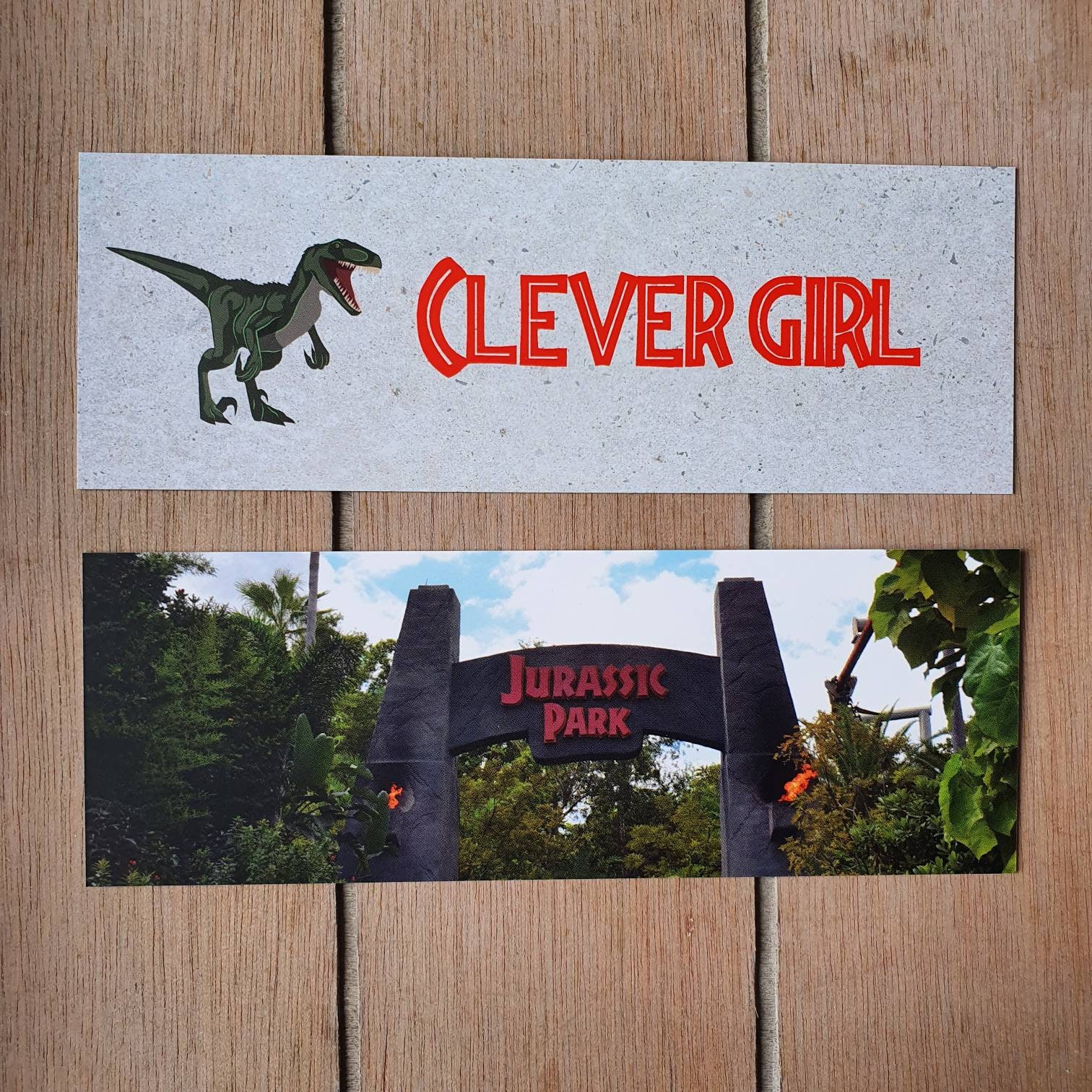 Jurassic Park Inspired Bookmark Reading Gift Book Gift | Etsy