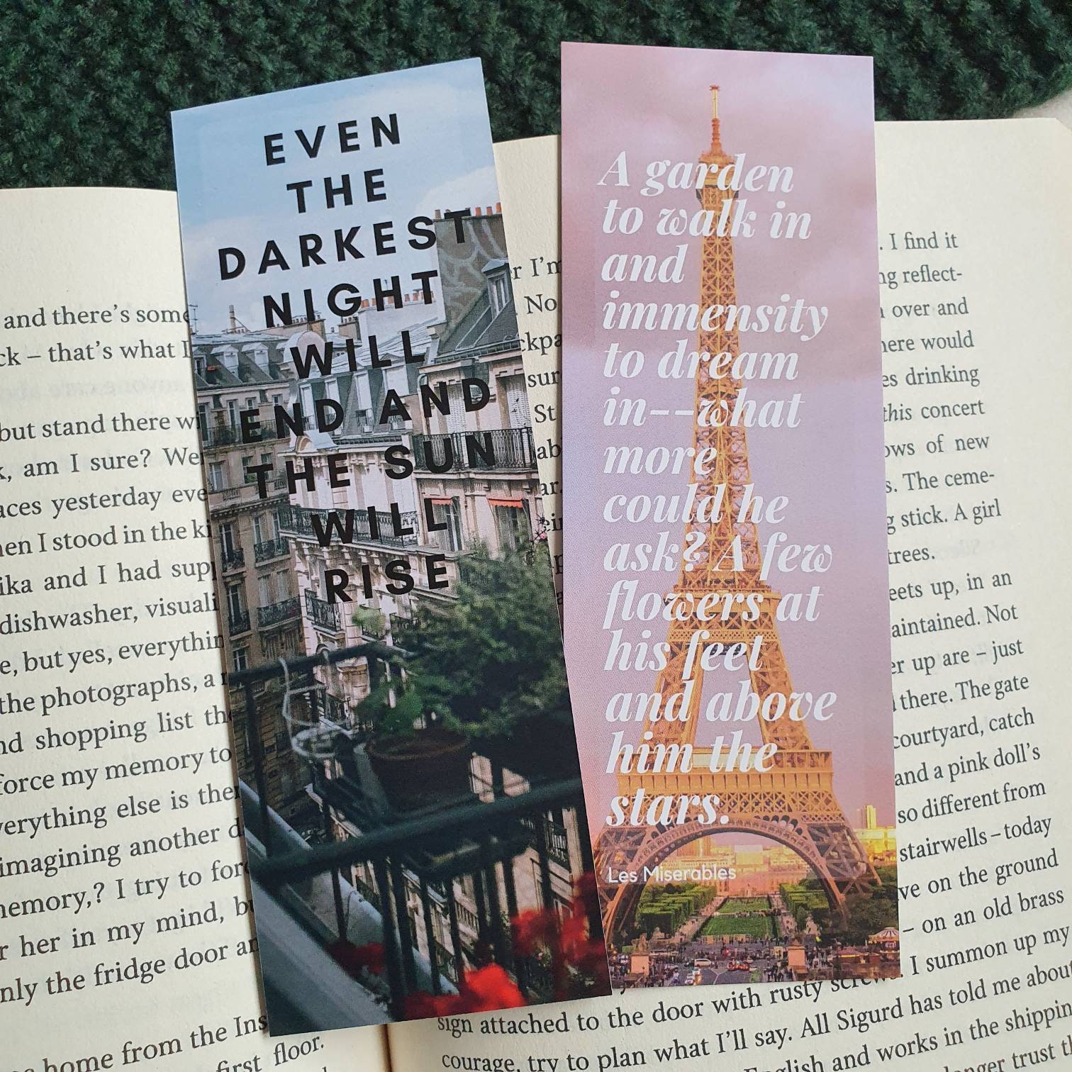 Les Miserables Inspired Bookmark | Quote | Reading Gift