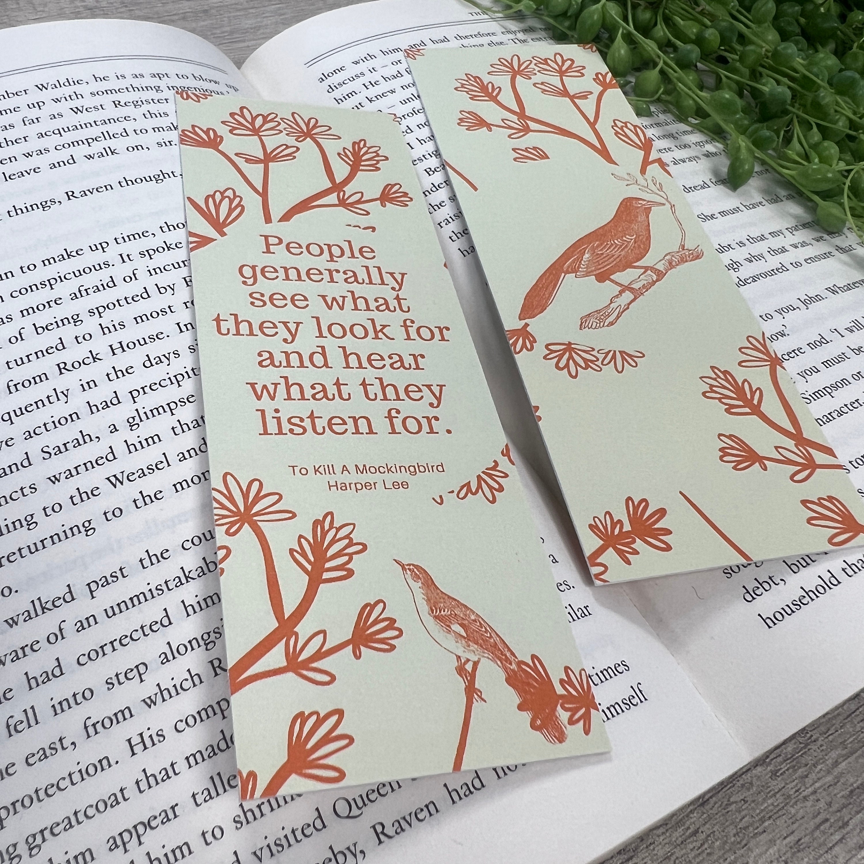 To Kill a Mockingbird Inspired Bookmark Harper Lee Reading -  Portugal