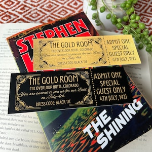 The Shining Bookmark | Stephen King | Horror | The Gold Room | Reading Gift | Stanley Kubrick | Jack Torrence | Danny Torrence