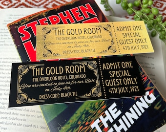 The Shining Ticket Bookmark | Horror | the Gold Room | Reading Gift | Jack Torrence | Danny Torrence | Horror Fan | Horror Fiction - Etsy The Shining Ticket Bookmark | Horror | the Gold Room | Reading Gift | Jack Torrence | Danny Torrence | Horror Fan | Horror Fiction - Etsy