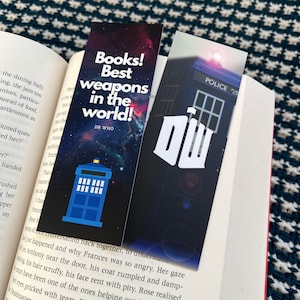 Dr Who Inspired Bookmark | Doctor Who Quote | Reading Gift | Book Gift | David Tennant | Tenth Doctor