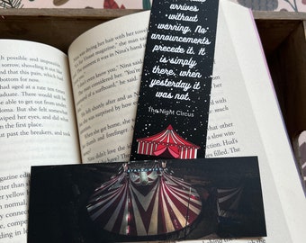 The Night Circus Inspired Bookmark | Erin Morgenstern | Quote | Reading Gift | Book Gift | Novel |