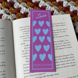 Lover Inspired Bookmark | Bookish | Reading Gift | Song Lyrics | Bookmark | Music | Stocking Filler | TS