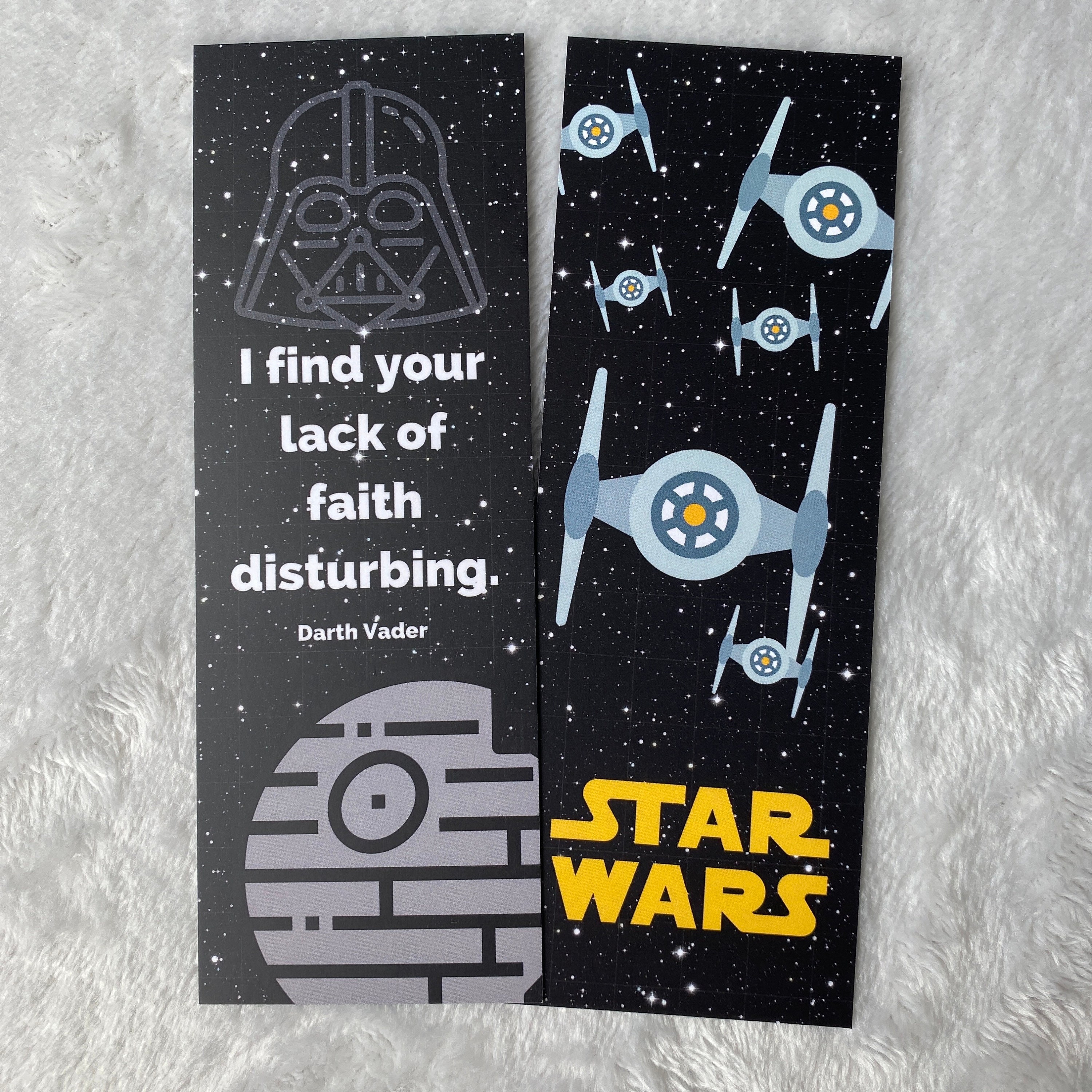 Star Wars Inspired Bookmark Darth Vader Reading Gift Etsy UK