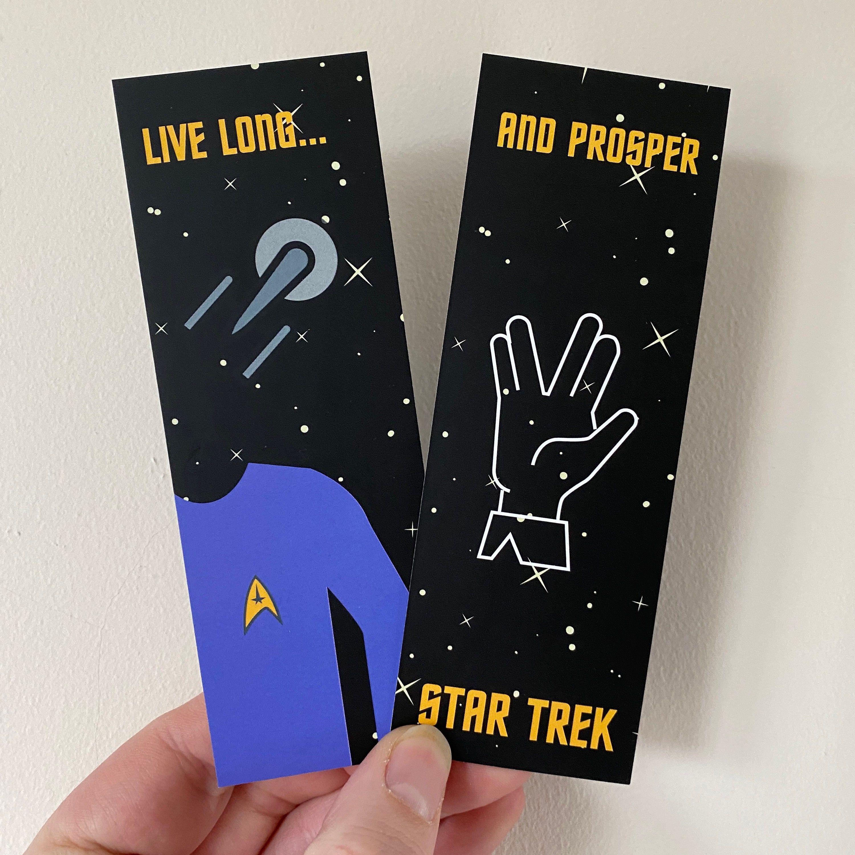 Star Trek Bookmark Set To Boldly Go Reading Gift Book | Etsy