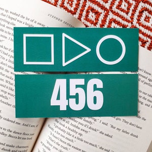 456 Contestant Bookmark |  | Reading Gift | Book Gift | TV | TV Show