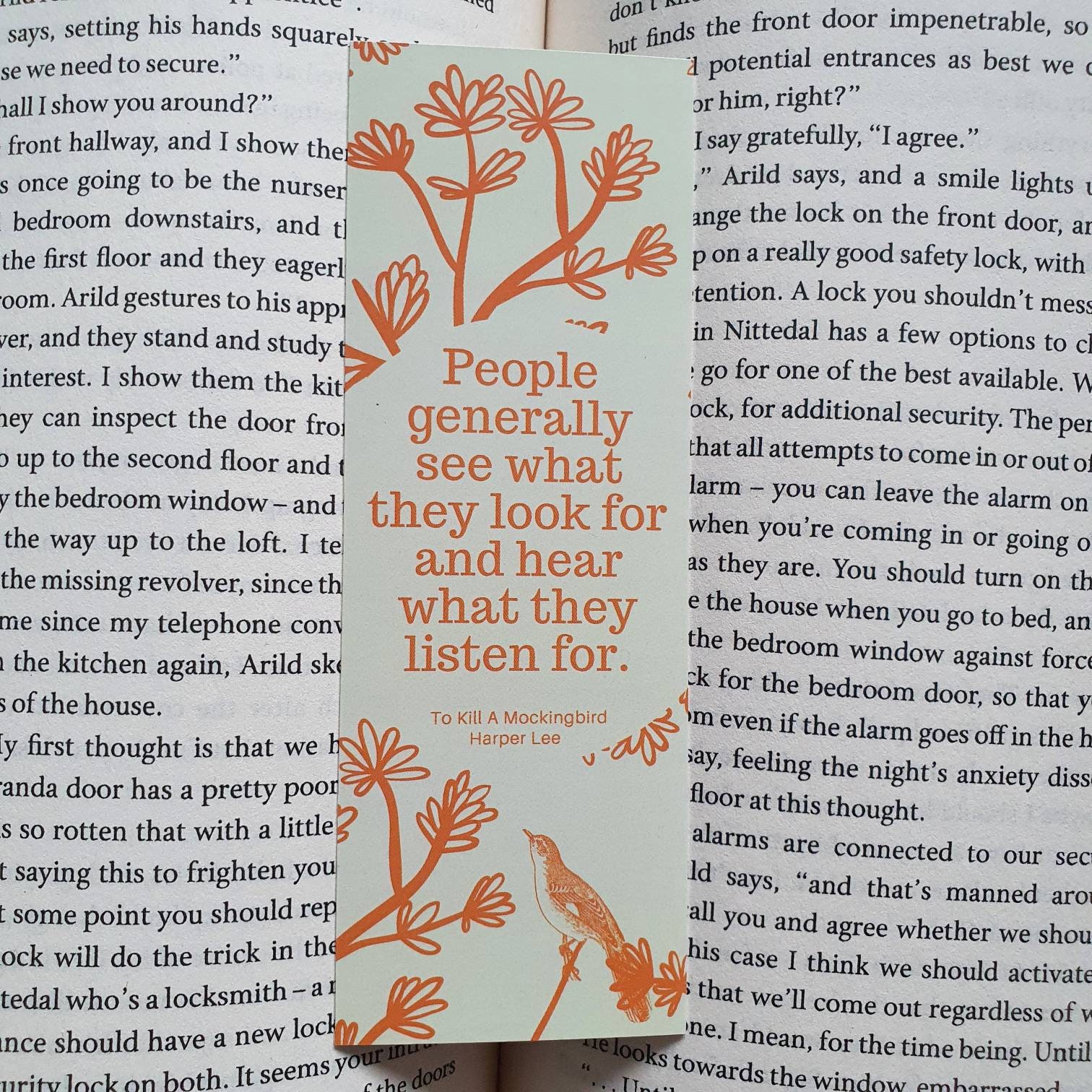 To Kill a Mockingbird Inspired Bookmark Harper Lee Reading -  Portugal