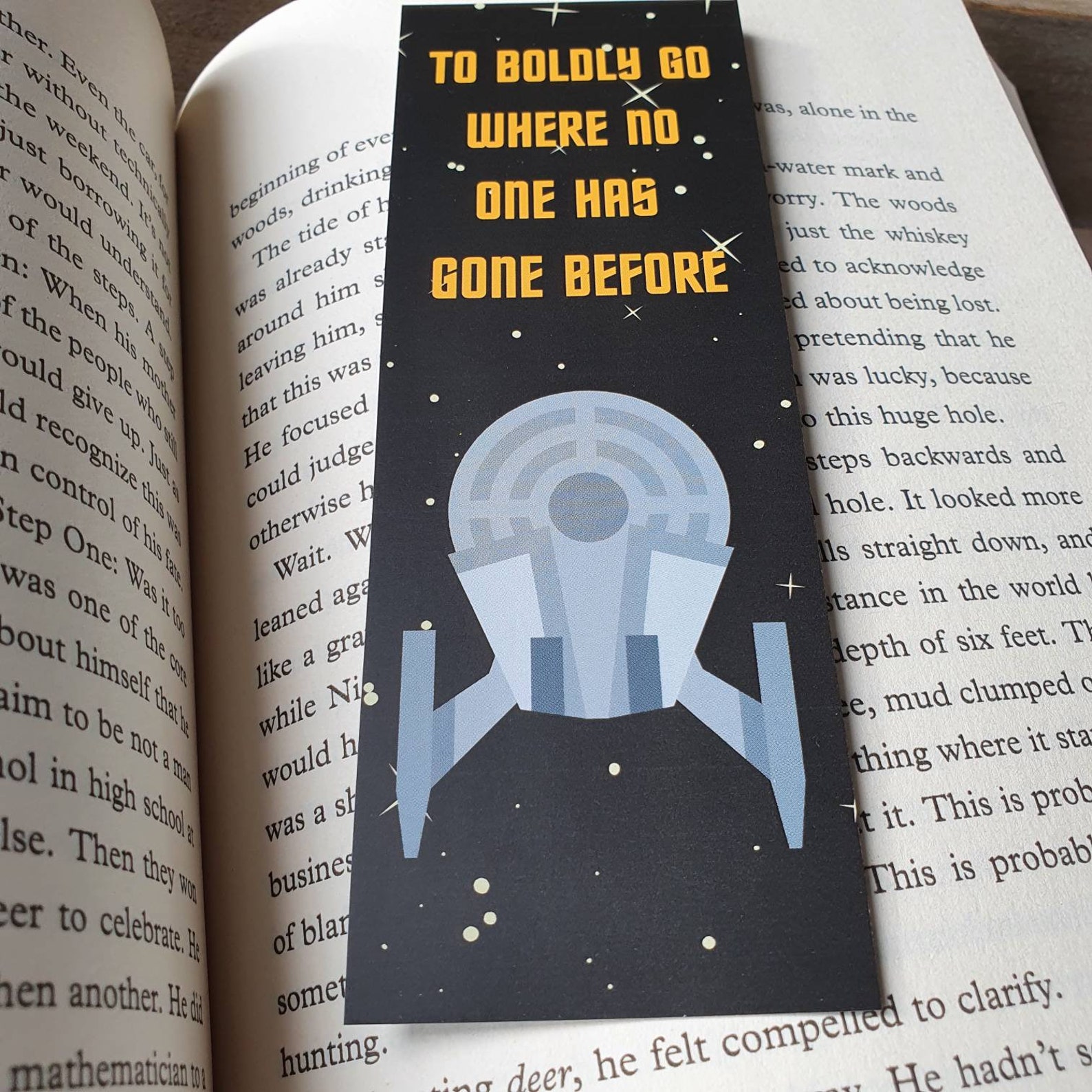 Star Trek Inspired Bookmark to Boldly Go Reading Gift | Etsy