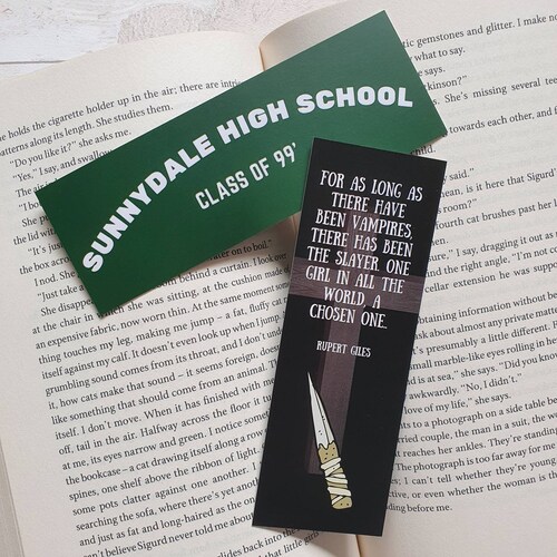 Buffy the Vampire Slayer Inspired Bookmark Vampires Quote - Etsy