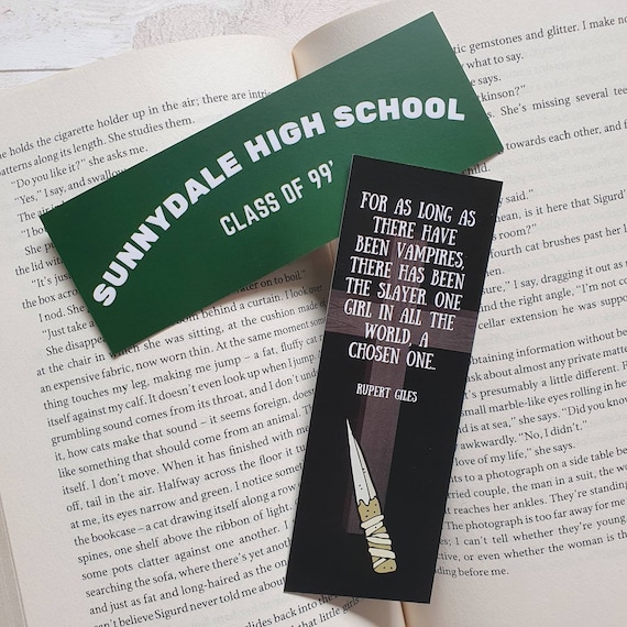 Buffy the Vampire Slayer Inspired Bookmark Vampires Quote | Etsy