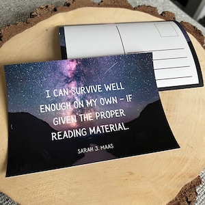 Sarah J Maas Inspired Postcard | ACOTAR Quote | Reading Gift | Book Gift | Fantasy | Young Adult | YA Book | Night Court | Feyre | Rhysand