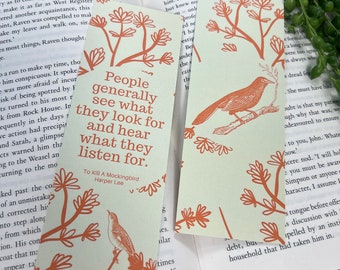 To Kill a Mockingbird Inspired Bookmark | Harper Lee | Reading Gift | Book Gift | Classic Book