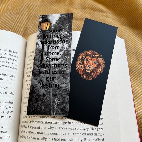 The Chronicles of Narnia Inspired Bookmark | C.S. Lewis | Reading Gift | Book Gift | Classic Literature | Pevensey | Fantasy | Aslan