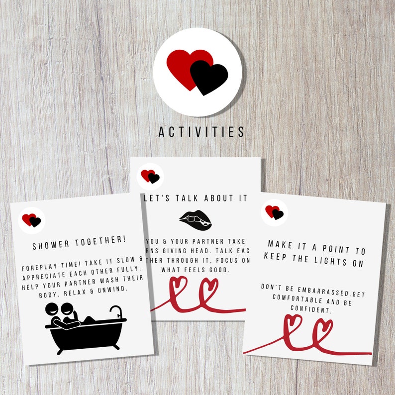 Printable Sex Card Game for Couples Intimate Card Game Etsy