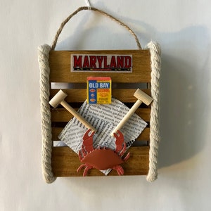 Maryland Crab Feast Ornament Nautical coastal