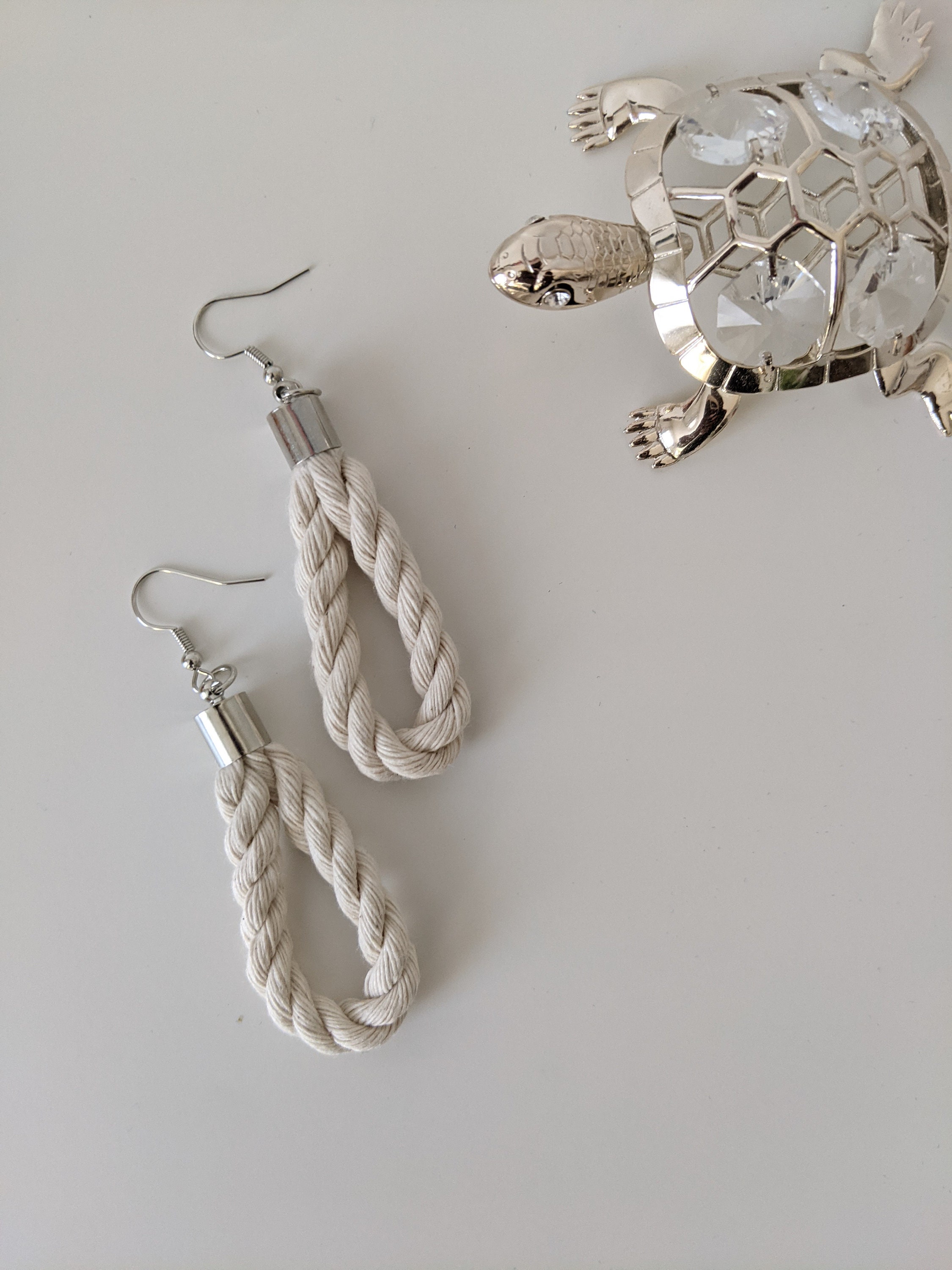 Rope Earrings/ Statement Earrings/ Gift Idea / Textile/ Etsy.de