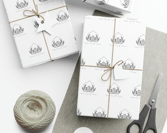 Homeowner Gift Wrap, Housewarming Gift Wrap, Real Estate Gift Wrap, Closing Gifts, Home Sweet Home, New Homeowner Gift Wrap, Wrapping Paper