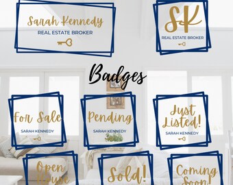 Realtor Logo | Brand Kit | Real Estate Logo | Overlays | Real Estate Badges | Custom Logo | Realtor Marketing | Real Estate Marketing