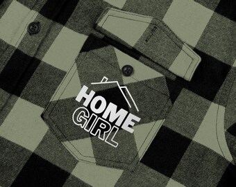 Home Girl, koszule agentów nieruchomości, zabawna flanelowa koszula unisex agenta nieruchomości