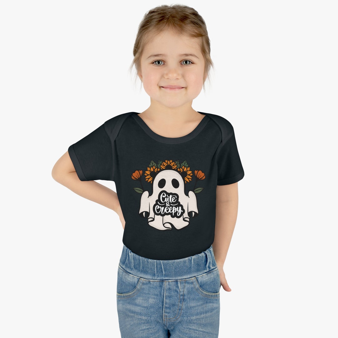 Cute and Creepy Halloween Baby Outfit Fall Toddler Shirt Etsy