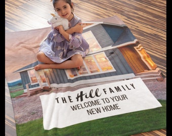 Personalized Throw Blanket | Personalized Closing Gift | Housewarming Gift