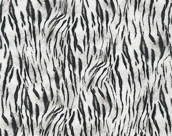 SNOW - Zebra - Animal Kingdom Minis - Robert Kaufman - SRKD-20595-87 - sold by the Half Yard and Yard