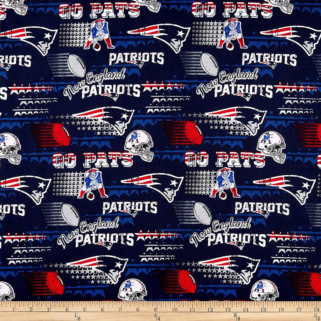 New England Patriots NFL Fabric Traditions 60 Wide 100% Cotton Fabric ...