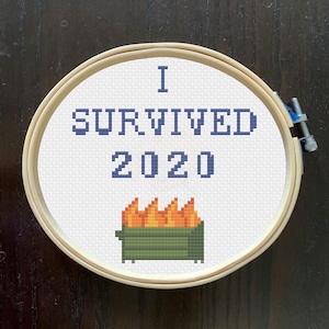 I Survived 2020 Cross Stitch Pattern