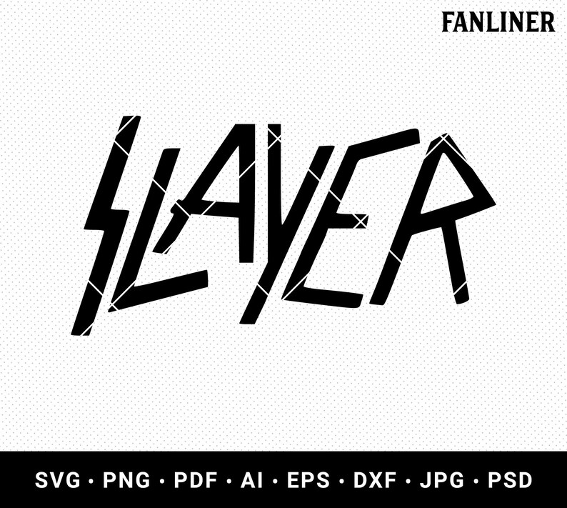 Slayer svg png pdf ai eps dxf jpg psd Slayer Logo Etsy