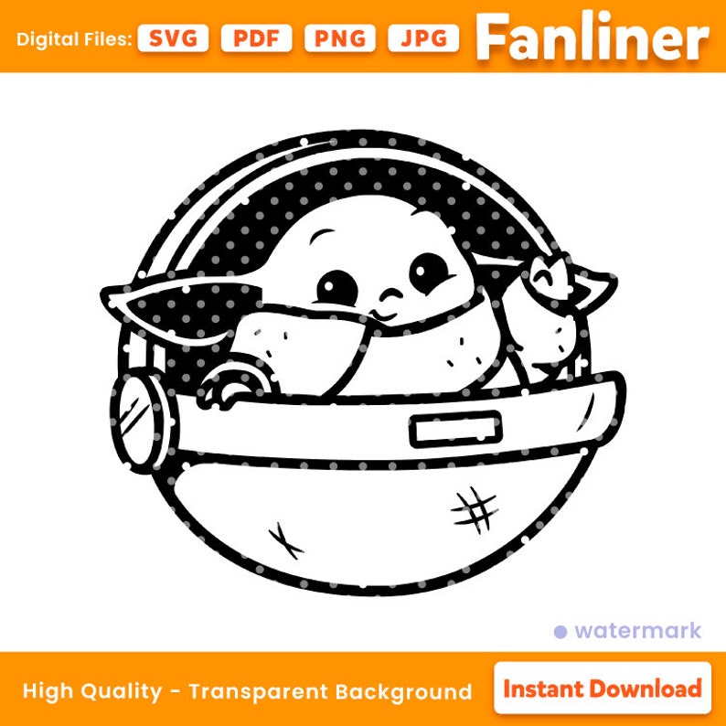 Free Free 326 Yoda Silhouette Cameo Baby Yoda Svg SVG PNG EPS DXF File