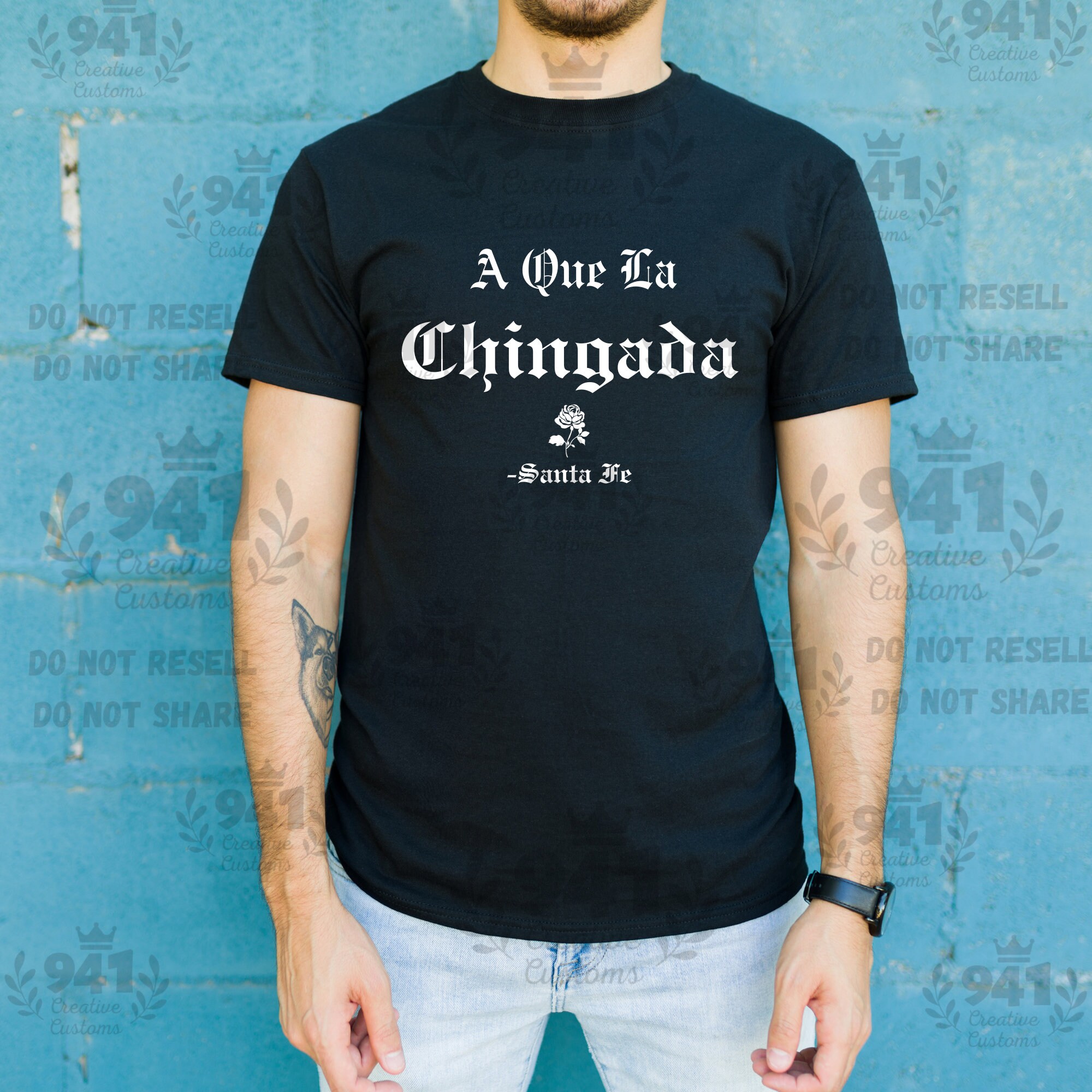 Santa Fe a que la chingada t-shirt