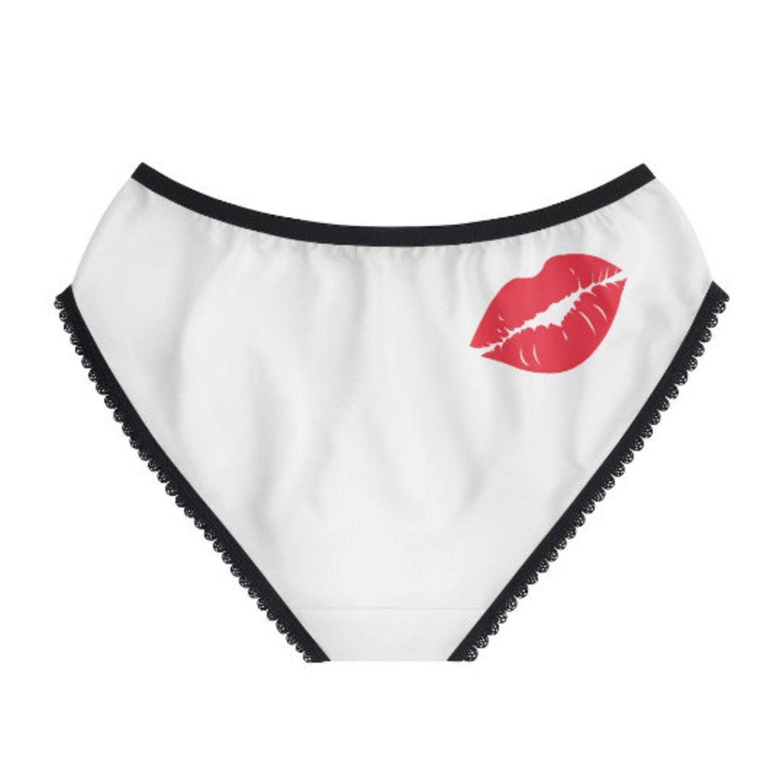 Funny red lipstick underwear kiss briefs kiss underwear Etsy