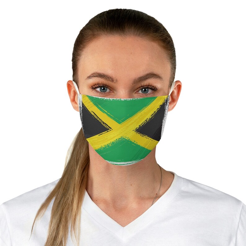 Jamaica Face Mask Washable Jamaica Face Mask Adjustable Earl Etsy