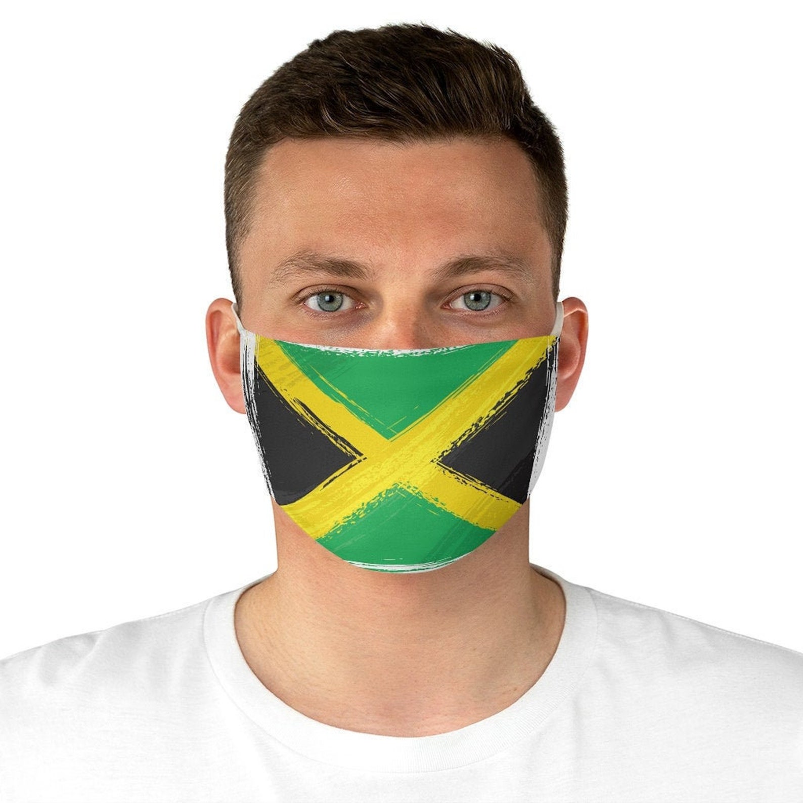 Jamaica Face Mask Washable Jamaica Face Mask Adjustable Earl Etsy